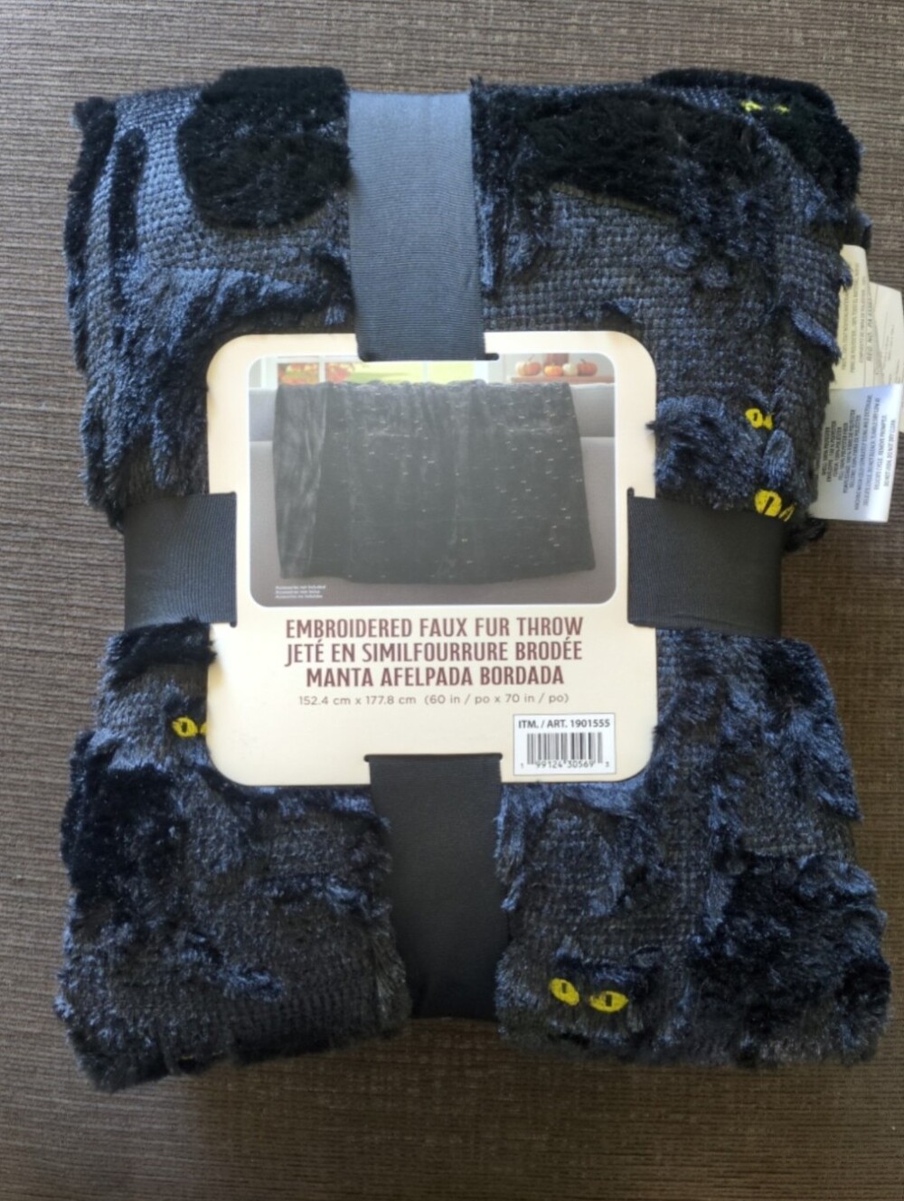 Costco Faux Fur Halloween Throw Blanket